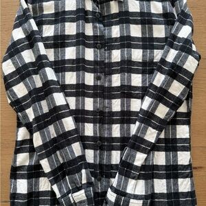 Classic Black and White Checkered Men's Shirt